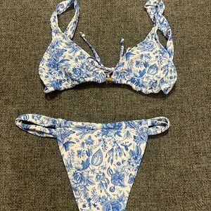 blue bikini set